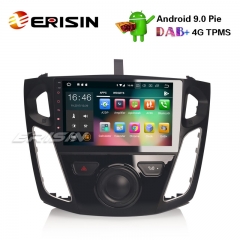 Erisin ES4895F 9" Ford Focus Android 9.0 Car Radio GPS DAB+ DVR WiFi OBD2 DTV Bluetooth Stereo 4G