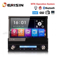 Erisin ES6588K 7" Detachable 1 Din DAB+Car Stereo DVD Radio USB SD GPS Bluetooth RDS DTV SatNav