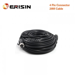 Erisin ES110 4 Pin Connector 20M Cable for Monitor Camera