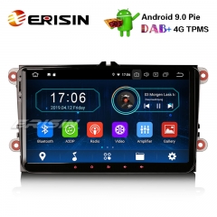 Erisin ES8901V 9" Android 9.0 Pie DAB+ OPS Car Stereo GPS For VW Golf Passat Tiguan Polo Seat
