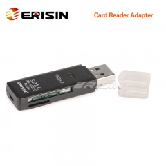 Erisin IP079 USB 3.0 Memory Card Reader High Speed 2 in 1 Micro SD/SDHC/SDXC TF up to 128GB
