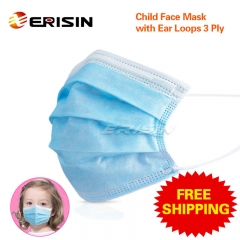 ES125 Child Face Mask Disposable Protection Anti-Dust Dustproof Nonwoven Fabric CE Certified Blue Children