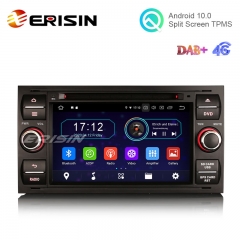 Erisin ES6931FB 7" Android 10.0 Car DVD Player for Ford Transit Kuga Fiesta Fusion Connect GPS Radio 4G WiFi DAB TV BT