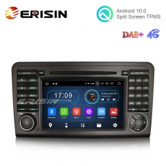 Erisin ES6961L 7" Octa-Core Android 10.0 Car DVD GPS Radio WiFi BT TPMS DVR RDS for Benz ML-Class W164 GL-Class X164
