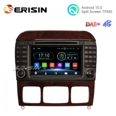 Erisin ES6997S 7" Android 10.0 Car Multimedia GPS Radio WiFi BT 4G DAB TPMS for Benz S-Class W220 CL-Class W215