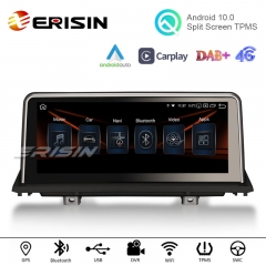 Erisin ES2870B 10.25" HD IPS-Screen PX5 Capacitive Android 10.0 Car Multimedia Player GPS WiFi TPMS DVR DAB+ Radio for BMW X5 E70 CIC X6 E71 CCC