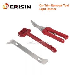 ES045 3pcs Auto/Car Trim Removal Tool Light Opener Multi-function Pliers Clip Steel Pry Lever Car Audio Disassembly Sound Deadening Application Roller