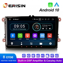 Erisin ES6991VN 9" Wireless Apple CarPlay Auto Android 10.0 Auto Radio Car GPS WiFi BT TPMS DVR 4G for VW Amarok EOS Scirocco Tiguan T5