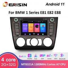 Erisin ES2740B 7" Android 11 Car Radio For BMW E81 1 Series E82 E83 Wireless Apple CarPlay Android Auto DVR DSP GPS DVD Player
