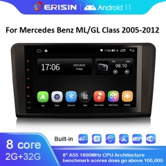 ES4194L 9" Android 11.0 Car Stereo GPS Radio For Mercedes Benz ML Class W164 GL Class X164 Wireless CarPlay & Auto Radio GPS DVR DSP